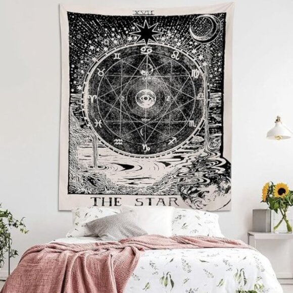 The Star Tarot Card Tapestry | Urban Outfitters - Picture 2 of 7